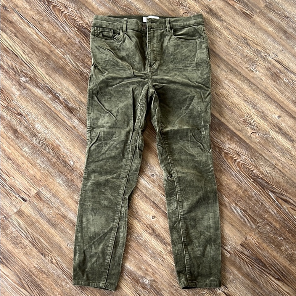 Olive Green Corduroy Pants